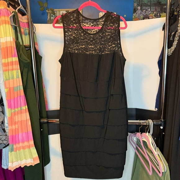 dressbarn Dresses & Skirts - Dressbarn Collection size 22 Black Dress with Lace Top